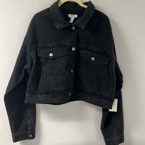 Jackets & Blazers - NWT Black Jean Jacket from Forever 21